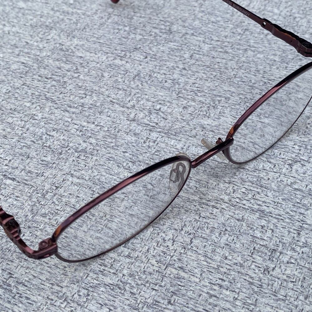 MODERN EYEWEAR FRAMES ONLY EPIPHANY BURGUNDY 50-17-135 FLEX HINGE EYEGLASSES